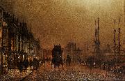 John Atkinson Grimshaw The Broomielaw oil on canvas